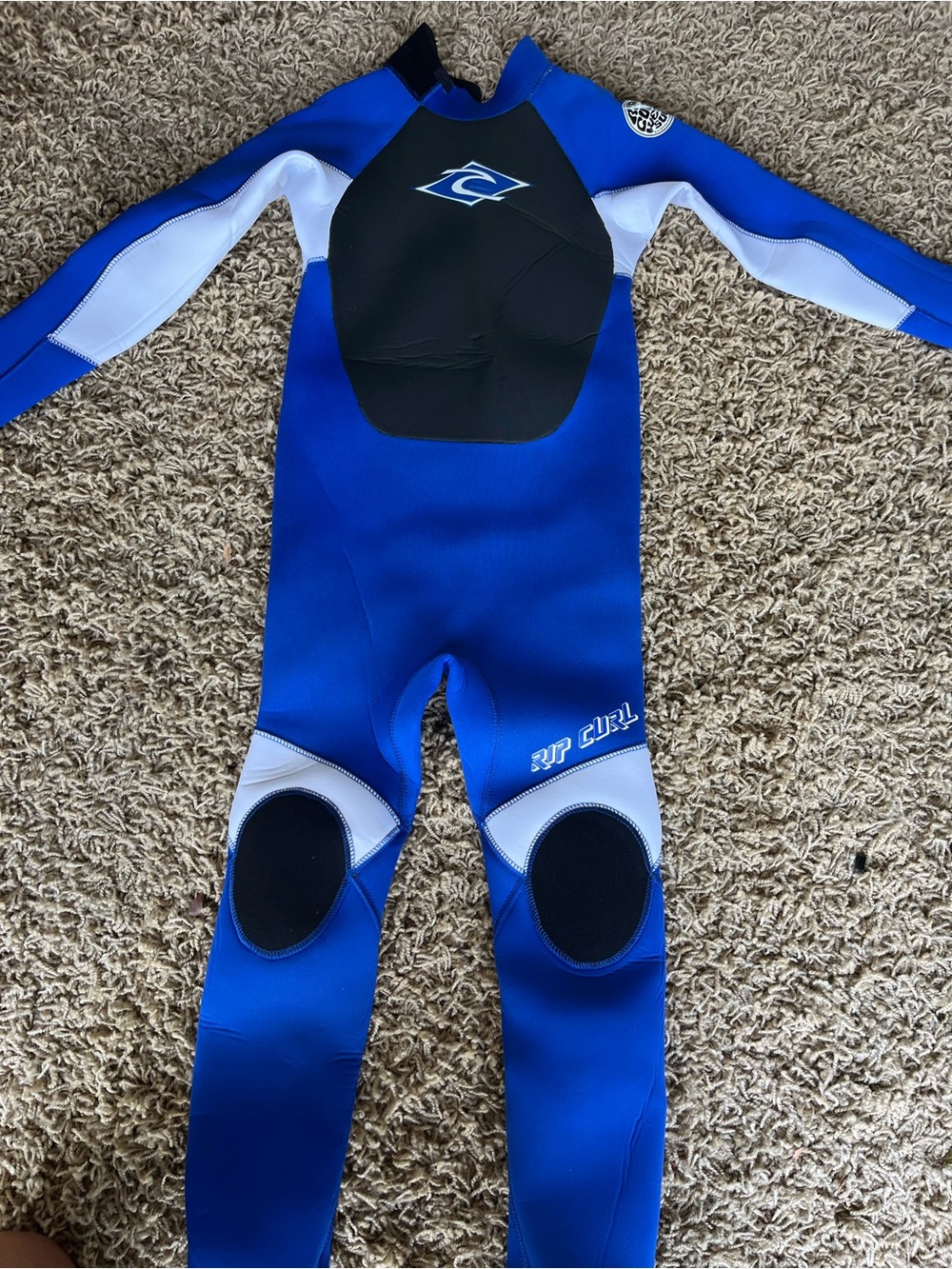 Rip Curl Blue Black White Youth Wetsuit - Omega 3/2 Sealed